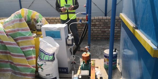 潍坊黄龙溪项目部一体化污水处理设备现场调试